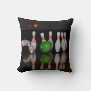 Bowling Button Pillow Kissen