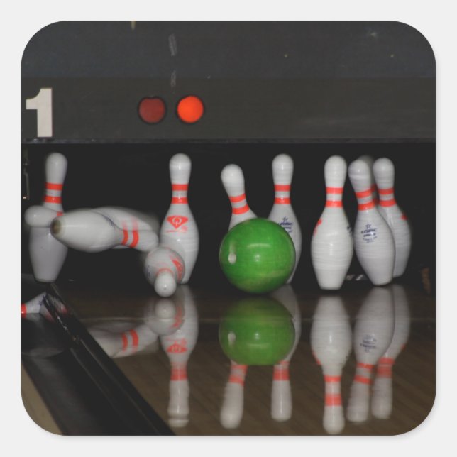 Bowling Button Stickers (Vorderseite)