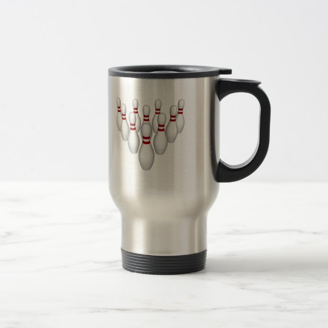 Bowling-Buttone: 3D-Modell: Travel Mug Reisebecher (Rechts)