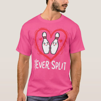 Bowling-Buttone nie teilen Valentinstag T-Shirt