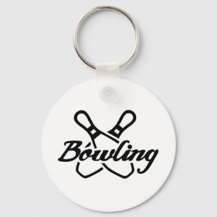 Bowling Buttone Schlüsselanhänger