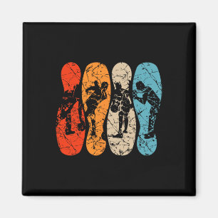 Bowling Buttone Silhouette Männer Frauen Kinder Bo Magnet