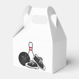 Bowling Buttone und Ball Geschenkschachtel