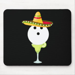 Bowling Byll mit Sombrero und Margarita Sport Chat Mousepad