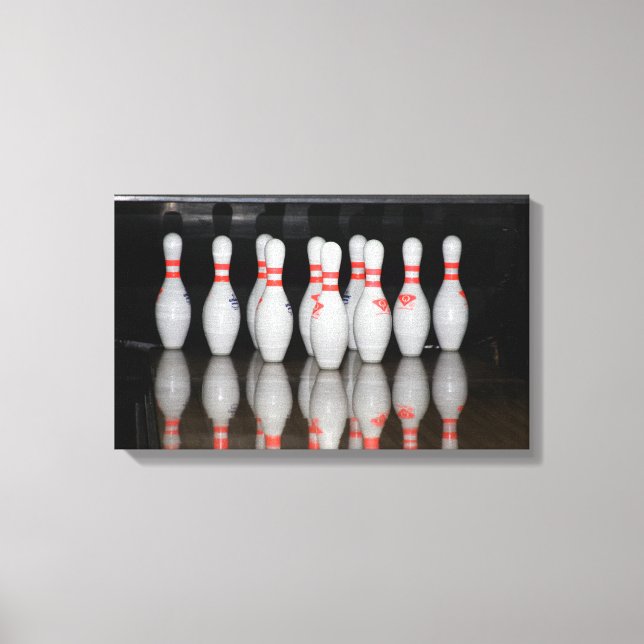 Bowling Canvas Prints Leinwanddruck (Vorderseite)