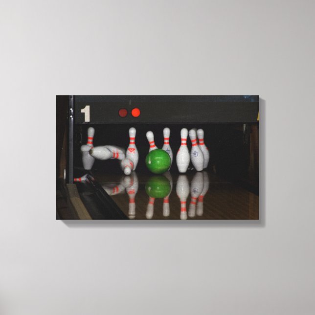 Bowling Canvas Prints Leinwanddruck (Vorderseite)