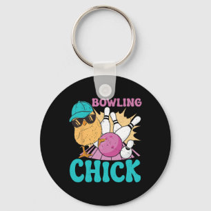 Bowling Chick 1 Schlüsselanhänger