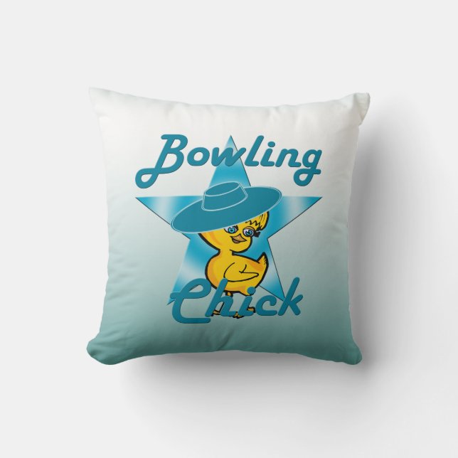 Bowling Chick #7 Kissen (Vorderseite)