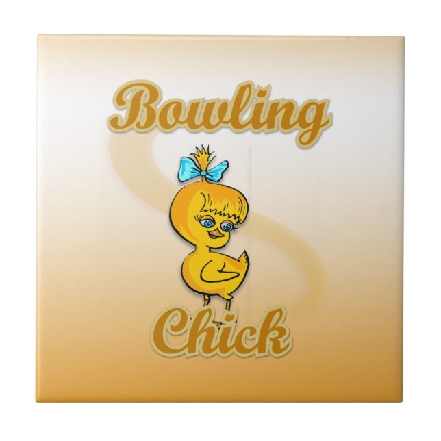 Bowling Chick Fliese (Vorderseite)