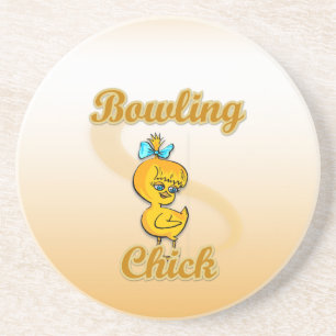 Bowling Chick Getränkeuntersetzer