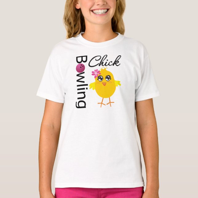 Bowling Chick T-Shirt (Vorderseite)