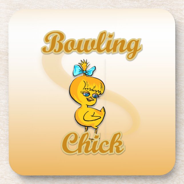 Bowling Chick Untersetzer (Vorderseite)