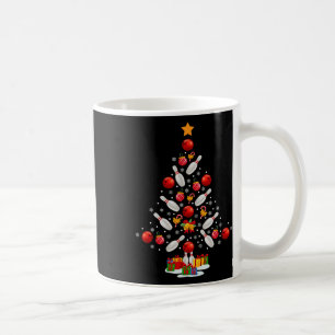 Bowling Christmas Tree Funny Bowling Lovers Novelt Kaffeetasse