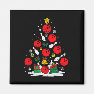 Bowling Christmas Tree Lights Xmas Bowler Sport Me Magnet