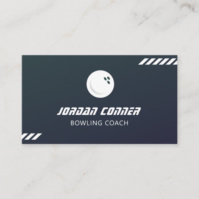 Bowling Coach Visitenkarte (Vorderseite)