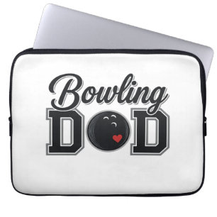 Bowling Dad Vintage Gravur Shirt Design_1 Laptopschutzhülle