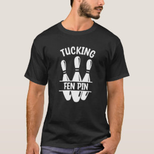 Bowling des Fen-Buttons für einen Bowling-Player T-Shirt