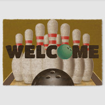 Bowling Design Coir DoorMat