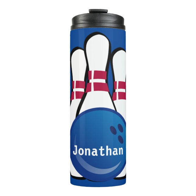 Bowling Design Thermal Tumbler Thermosbecher (Vorderseite)