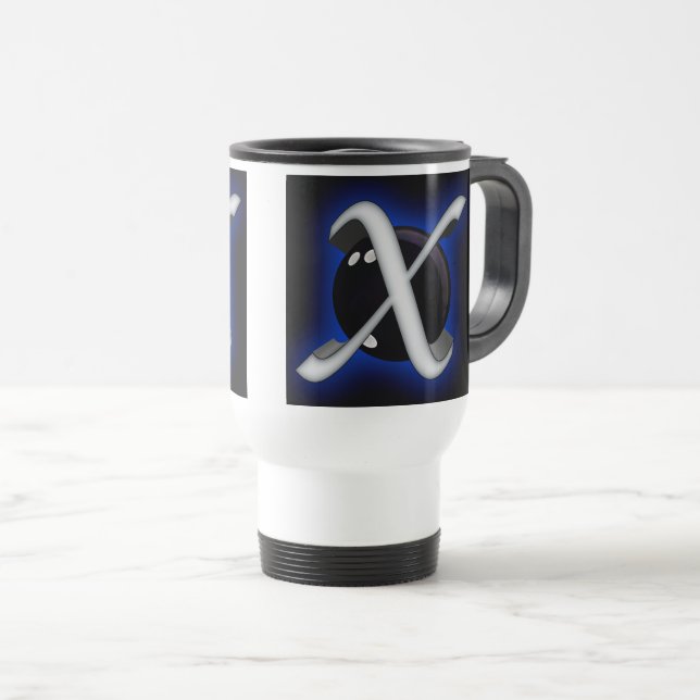 Bowling Design Xmachine Reisebecher (VorderseiteRechts)