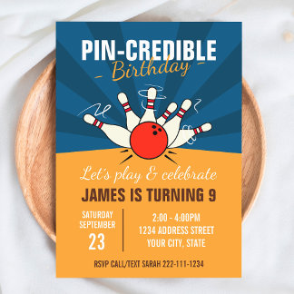 Bowling - Einladung zum Geburtstag