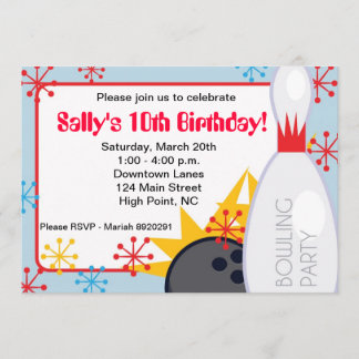 Bowling - Einladung zum Geburtstag