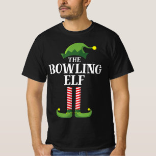 Bowling Elf Matching Family Group Weihnachts-Party T-Shirt