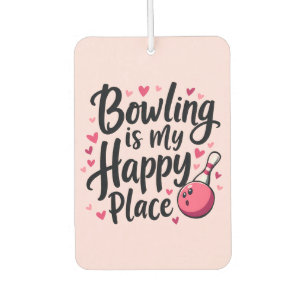 Bowling-Enthusiast Süße Retro-Ästhetik Sportdesign Autolufterfrischer