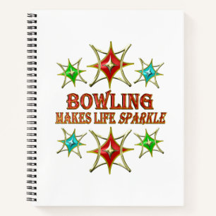 BOWLING EXTRAVAGANT STARS NOTIZBUCH