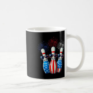 Bowling Fireworks American US Flag Sungles 4. Kaffeetasse
