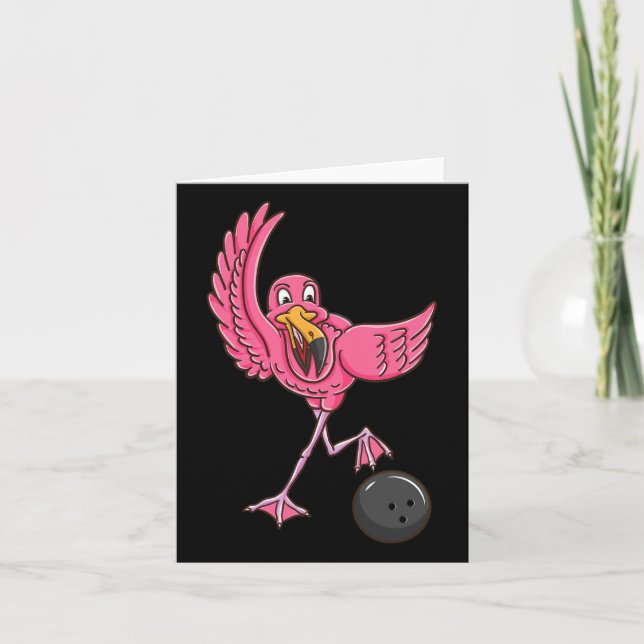 Bowling Flamingo 1 Karte (Vorderseite)