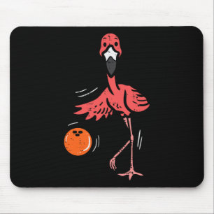 Bowling Flamingo Bowling Player Boys Girls Tod ste Mousepad