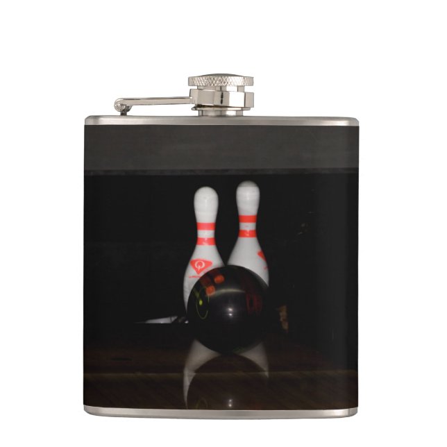 Bowling Flask Flachmann (Vorderseite)