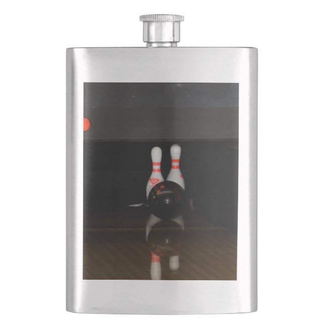 Bowling Flask Flachmann (Vorderseite)