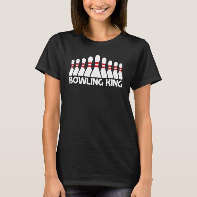 Bowling For Men Dad Boys Spare Ball Game League T-Shirt (Vorderseite)