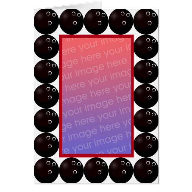 Bowling-Fotokarte (Vorne)