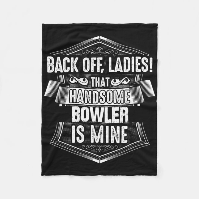 Bowling-Frau Bowling-Shirt  Fleecedecke (Vorderseite)