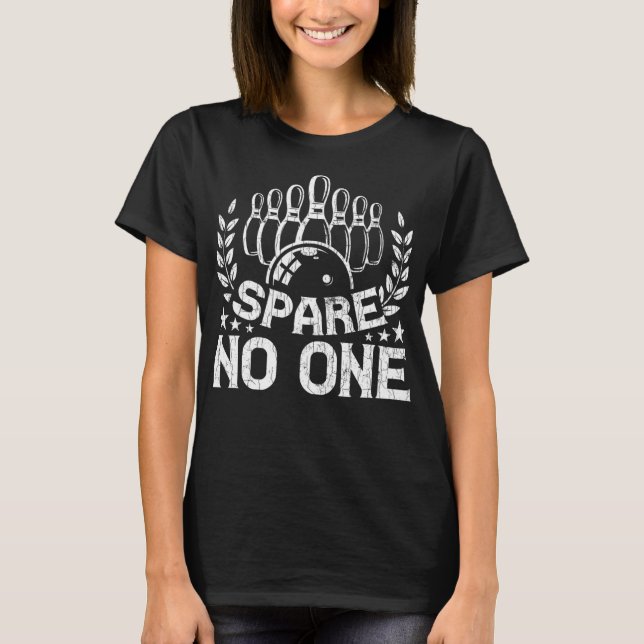 Bowling Funny Spare keine Grafik für Bowlers T-Shirt (Vorderseite)