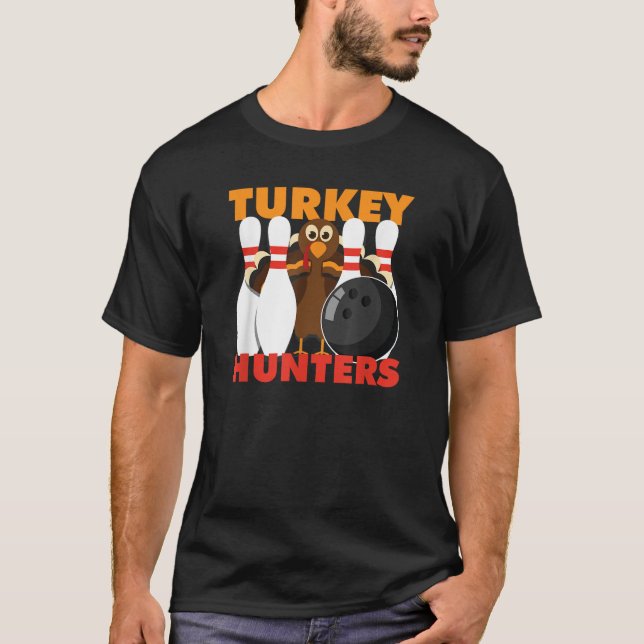 Bowling Funny Turkey Junters T Shirt (Vorderseite)