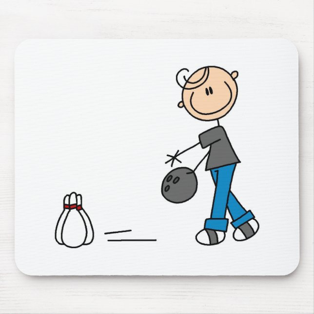 Bowling für einen Streik Mousepad (Vorne)