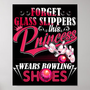 Bowling für Frauen Mädchen Kinder Mama Ehefrau Poster