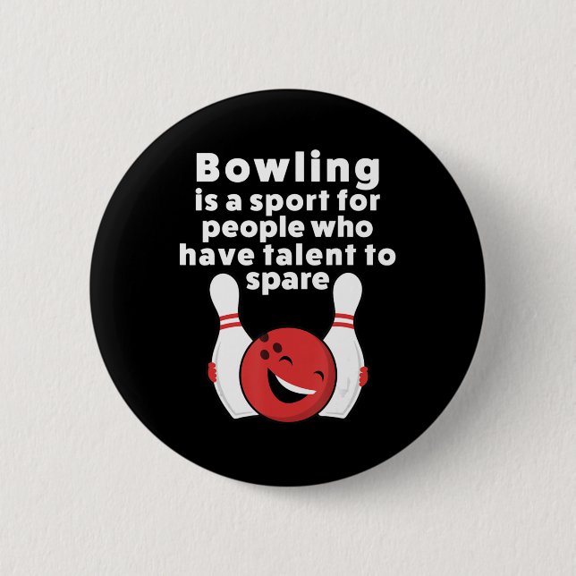 Bowling für Frauen und Kinder Button (Vorderseite)
