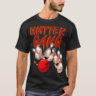 Bowling für Männer Frauen Cool Gutter Gang Bowlers T-Shirt