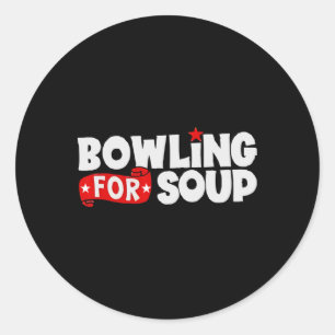 Bowling für Soup Funny Runder Aufkleber