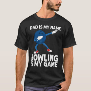 Bowling für Vater Papa Dabbing Ball Rasen Bowl Can T-Shirt