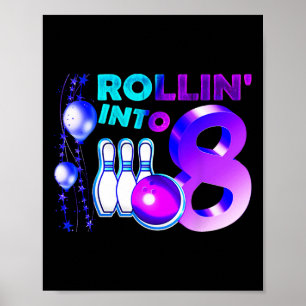 Bowling-Geburtstagsfeier 8. Rolle in 8 Jahre alt Poster