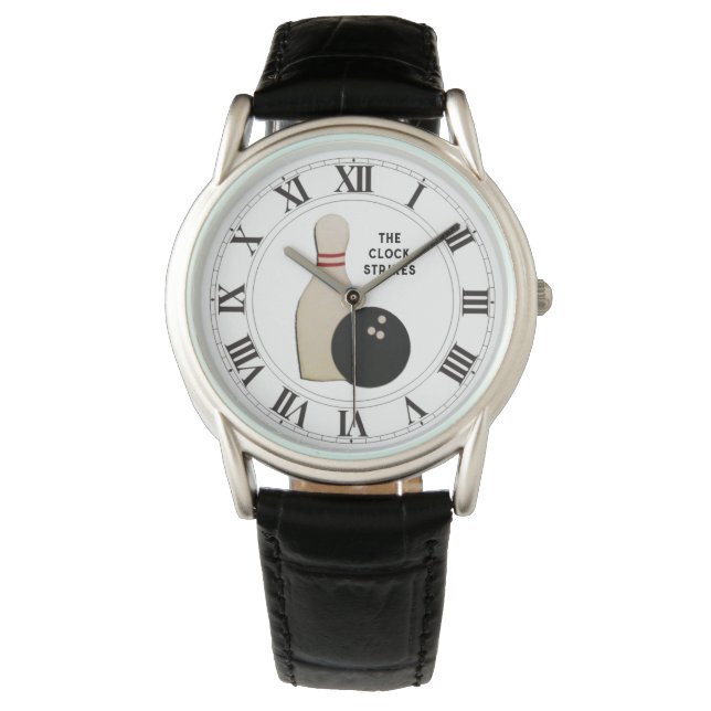 Bowling Gifts Armbanduhr (Vorderseite)