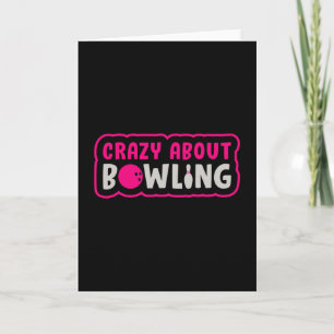 Bowling Girl Princess Queen Bowler Bowl Funny Gift Karte