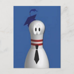 Bowling Grad Postkarte