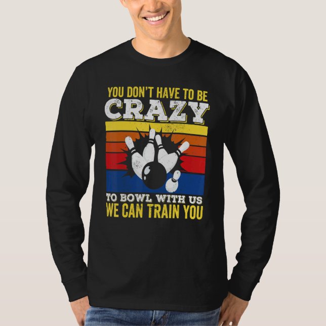 Bowling Grafik für Frauen und Männer Bowling T-Shirt (Vorderseite)